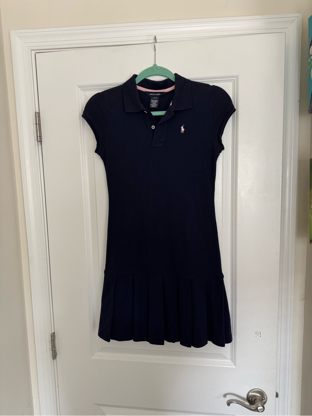 Ralph Lauren navy dress girls 14/16
